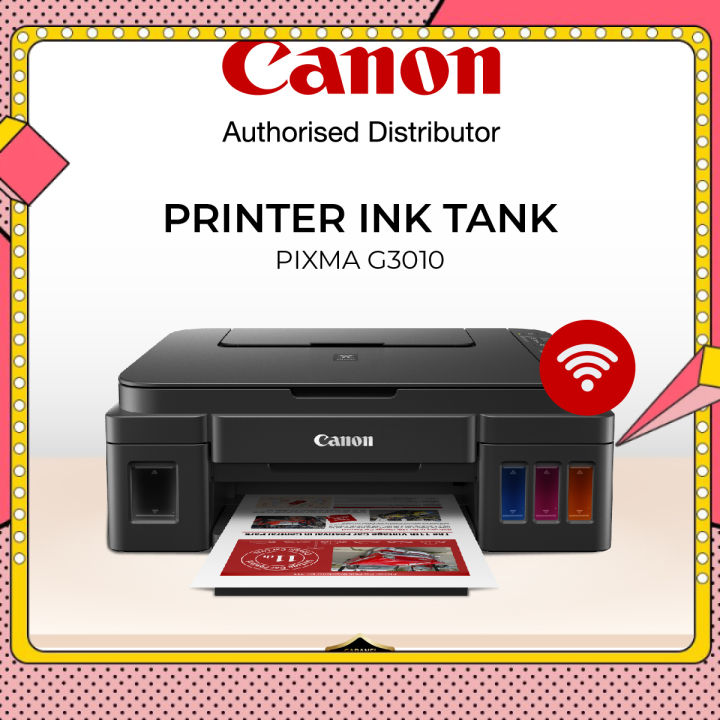 Printer Ink Tank CANON PIXMA G3010 - Print Scan Copy Wifi - Printer ...