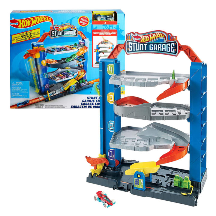 Track Hot Wheels Garage Batteries Hot Wheels City Stunt Garage