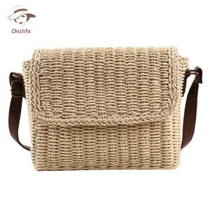 Phụ Nữ Rơm Túi tote dệt dung tích lớn Handmade Túi Đeo Vai Cho Bãi Biển Và Du Lịch