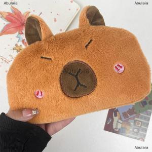 [COD] Abulaia Capibara Plush Pencil Case Cartoon Capybara Large Capacity Pen Pouch Stationery Storage Bag Cosmetic Bag