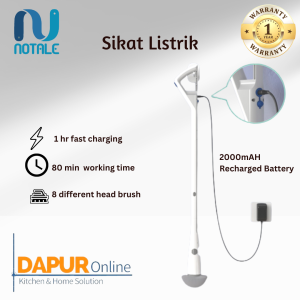 Notale Spin Scrubber Cordless Sikat Toilet Elektrik sikat pembersih WC