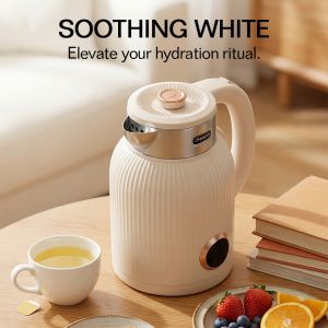 Dreepor Electric Kettle 2.3L High Power Fast Boiling Heater Kettle Anti-Burnout Protection Stainless