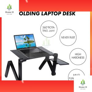 Adjustable Aluminum Laptop Desk Upgrade Ergonomic Portable TV Bed Tray PC Table Stand Notebook Table Desk