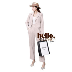 Hello Moderne Terno Crop Blazer With Wideleg Trouser That Can Fit From Small To Medium Frame 40802