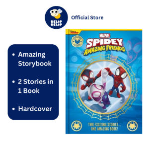 Marvel Spidey & Amazing Friends Golden Tales Story Book To Read (Hardcover) With 2 Stories For Kids