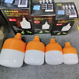 Emergency Light USB Rechargeable light Waterproof Bulb Outdoor Camping Dimming Portable Lantern