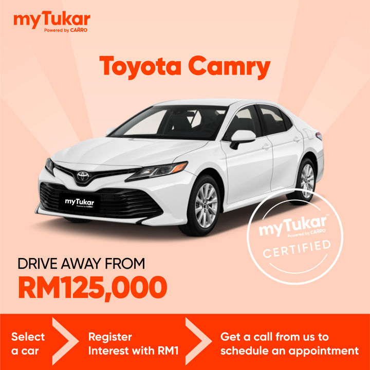 Toyota Camry — Register your interest with just RM1 Lazada