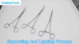 GREATLH Stainless Arterial Forceps Kidney Pedicle Clamp Hemostatic Locking Clamps Reusable Surgical ForcepsOrthopedic Surgical Tool