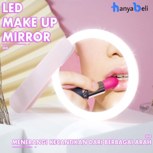 Cermin Make Up Led Mirror Cermin Lipat Stand Cermin Rias Mini Travel