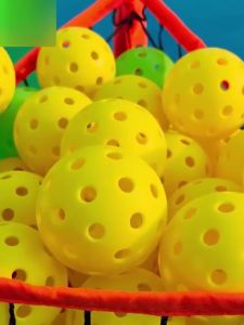 4/6/12pcs 40 Holes Pickleball Balls/Pickle Ball For Outdoor Courts/Training Pickleball Ball