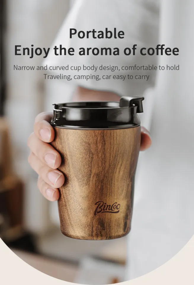 Bincoo Ceramic Thermal Flask Coffee Cup Water Bottle 280ml