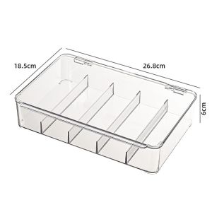MLADEN Cable Organizer Box Tea Bag Charging Cable Data Cable Storage Box Desktop Cable Organizer