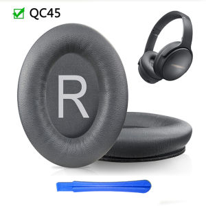 KUTOU Replacement Ear Pads Cushions for Bose QC45 QuietComfort 45 Headphone Softer Protein Leather Earpads