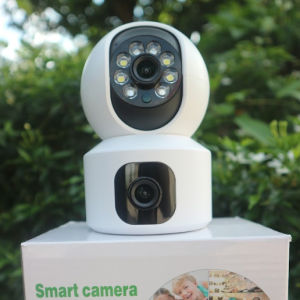 (BH 1 đổi 1) Camera YOOSEE ngoài trời 2 MẮT Q42Dmới nhất - 360 độ góc quay siêu rộng kèm thẻ 128Gb chuyên dụng