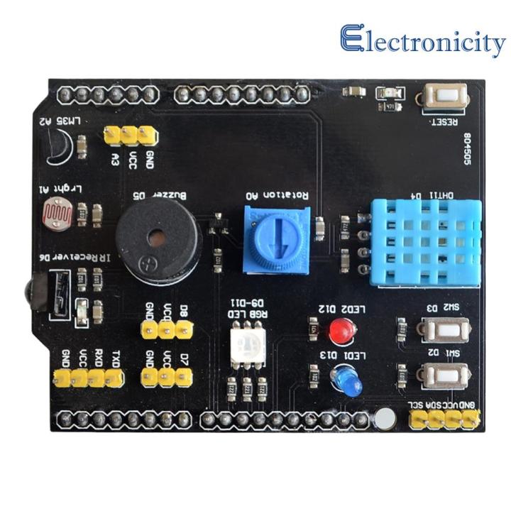 DHT11 LM35 Temperature Sensor Receiver 9 In 1 Temperature Humidity ...