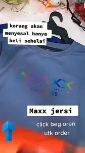 Maxx Plain Tee Baju sukan jersi badminton apparels Maxx Jersey Tee 100% ORIGINALS-5XL