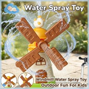 Quivlox Water Sprinkler Toy Rotating Windmill Splash Spray Hydraulic Plastic Outdoor Lawn Pool Kids Matibay Sulit