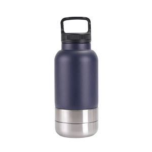 FFBH 3 in 1 Stainless SteelWater Bottle Multi-layered 32Oz Dog Drinking Bottle Detachable Leak-proof Dog Feeding Bottle 9R3H1