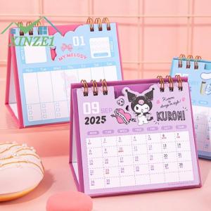 ❤💖💓 การ์ตูนสร้างสรรค์ Hello Kitty Kuromi 2026ปฏิทินตั้งโต๊ะแบบฝาพับตั้งได้น่ารักอนิเมะข้อความบันทึกเครื่องประดับตั้งโต๊ะ