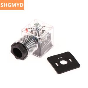 [COD] SHGMYD 1Pcs DC24 Solenoid Plug Hydraulic Valve Transparent Voltage Universal Accessories