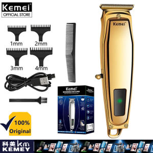 Kemei KM-1312 chuyên nghiệp tông đơ cắt tóc USB sạc nhanh Máy cắt tóc có thể sạc lại máy Tông đơ điện Li-on Pin