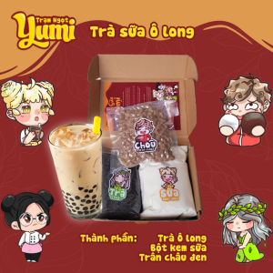 Nguyên liệu làm Trà sữa Yumi các loại set trà sữa tự nấu tại nhà kèm QUÀ TẶNG xinh xắn