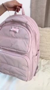 BAGSMART15.6 inch Laptop Backpack Travel Backpack Fluffy Multi-Pocket Large Capacity Schoolbag