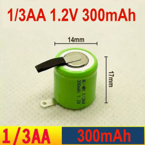 PIN NiMH/NiCd 1/3AA 1.2V 300mAh HÀN SẴN NIKEN 2 ĐẦU DÀNH THAY THẾ CHO MÁY CẠO RÂU TÔNG ĐƠ MÁY TĂM NƯỚC VÀ CÁC THIẾT BỊ KHÁC
