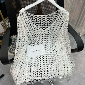 Áo lưới tim đi biển-choàng tim ren móc Quảng Châu Đẹp Ảnh Thật Shop Honniehouse Chụp