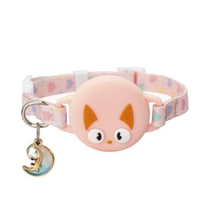 LUSIT Cartoon Pattern Luminous Location Collar Two Size Multicolor Pet Collar Funny Prevent Getting Lost Cat Collar For AirTag