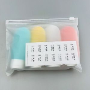 Travel Size Toiletry Bottles Set Refillable Silicone Bottle Leak-Proof Squeeze Container Travel isian botol set