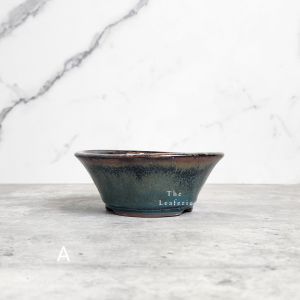 The Leaferie Bonsai Pot (Series 23) . Plant pot . Ceramic . Flowerpot . Planter . Purple sand pots