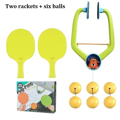 OKDEALS Adjustable Door Ping Pong Game Set Hand-eye Coordination with Racket and Balls Hanging Table Tennis Portable Improve Concentration Childrens Table Tennis Trainer Over The Door