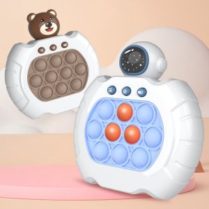 POP IT ELEKTRONIK widget kecepatan tekan mainan sensorik lembut mainan anak balita Mesin Game LED Menghilangkan Stress