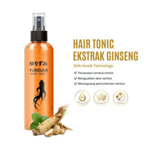 BPOM Red Ginseng Hair Tonic 250ML by Yurizumi Tonik Rambut - Treatment - Haircare Anti Rontok Memperkuat Akar Rambut