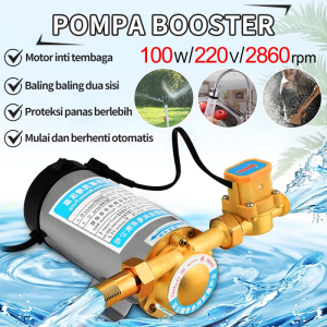 Pompa Pendorong Tekanan Air Booster Pump 100Watt Mesin Pompa Otomatis / Booster Pompa Booster Otomatis