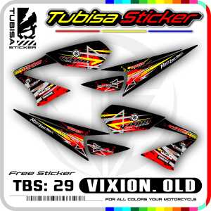 Sticker Striping Variasi Vixion Lama/Old - Stiker Striping Variasi Motor Vixion Lama/Old. TBS.29
