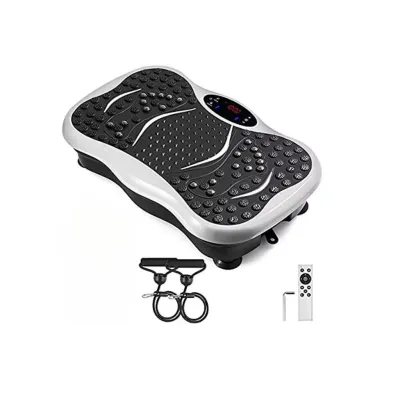 Vibration Plate Exercise Machine Adjustable Speed Oscillating Platform for Fat Burning & Lazy Slimming Workout