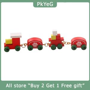 [COD] PkYeG KITCHEN 1:12 Dollhouse Miniature Train Christmas Snowflake Small Train Model Carriages Toy Kids Pretend Play Toy Doll House Accessories