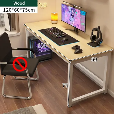 Computer desk bedroom home student study desk simple rental room long table new style double office desk Meja komputer meja belajar meja pejabat