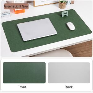 MIRELAE Cowhide Patterned Mouse Pad Double-sided Non-slip Keyboard Mice Mat Easy to Clean Large Writing Pad Home Office