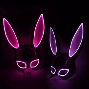 NCUMBE Halloween Plastic Bunny Rabbit Headwear Party Props Party Props Led Light up Cosplay