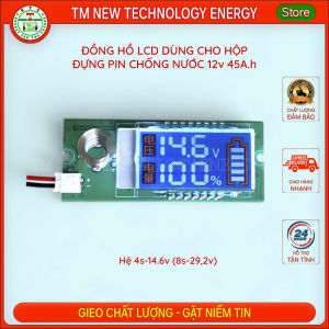 Vỏ nhựa ABS đựng pin Hộp ABS đựng pin chống nước cao cấp chứa 12 cell 33140 và đồng hồ LCD màn hình LCD thay thế
