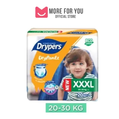 💕MORE FOR YOU💕Drypers Drypantz Baby Pants Diapers (XXXL20s/XXXXL18s) - Single Pack