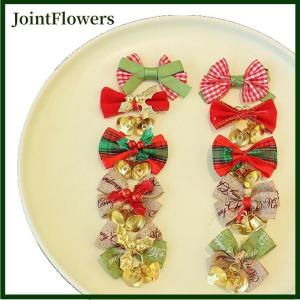 JointFlowers 7 cái giáng sinh cung Xmas cây trang trí chuông cung giáng sinh đồ trang trí Bowknot thủ công năm mới navidad tự làm quà tặng gói trang trí nội thất