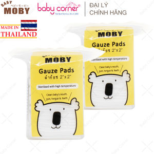 [HSD: T8/2028] Combo 2 Gạc Rơ Lưỡi Baby Moby Gói 50 Miếng Từ Sơ Sinh