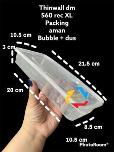 THINWALL DM ISI 25 SET/ KOTAK MAKAN PLASTIK /TEMPAT SATE BAKSO SOSIS MURAH