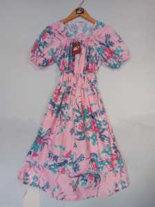 DRESS CANTIK DRESS MOTIF BUNGA DRESS NATASYA KEKINIAN