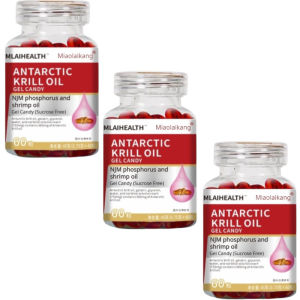 Antarctic Krill Oil Capsules/Phosphorus-Rich Nutritional Supplement for Cardiovascular and Joint Health/Protective Omega-3 Astaxanthin with Antioxidant Benefits/南极磷虾油糖果 【Efficient Absorption/Natural Safe Ingredients】Norwegian Original Import HALAL✨
