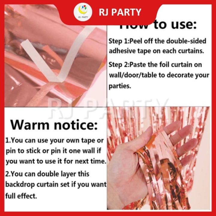 {koko party supplies}ผ้าม่านฟอยล์มันวาวยาว2เมตร,เสบียงงานเลี้ยงขายดี
